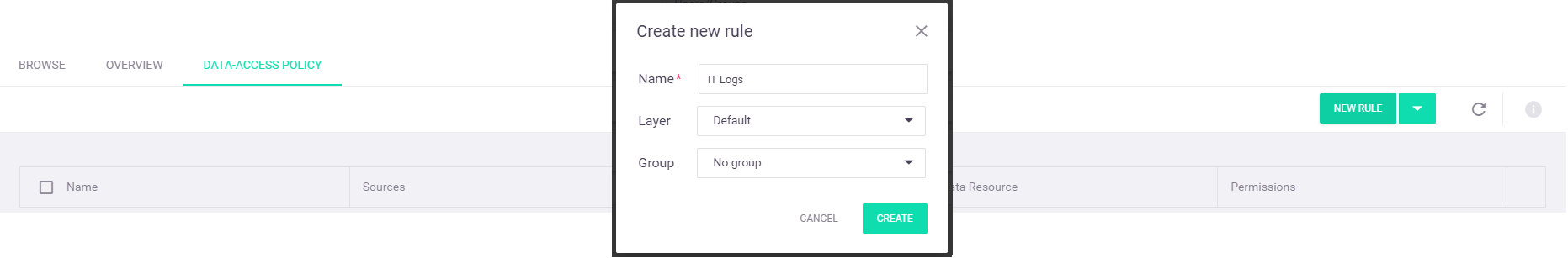 Create new 'IT Logs' rule