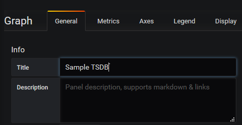 Edit TSDB panel title