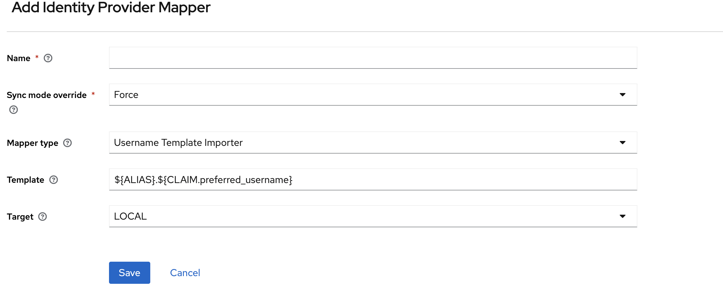 Keycloak identity mapper