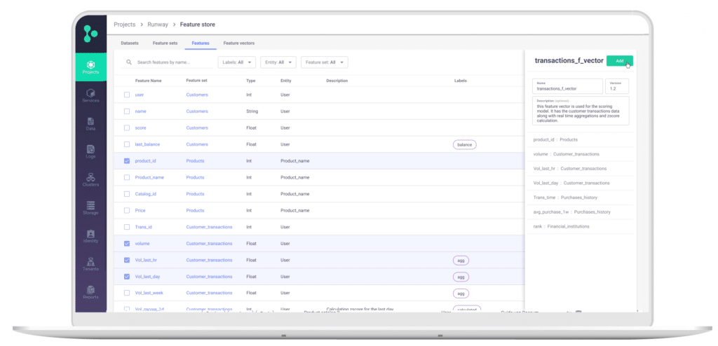 Building a Feature Vector From Features