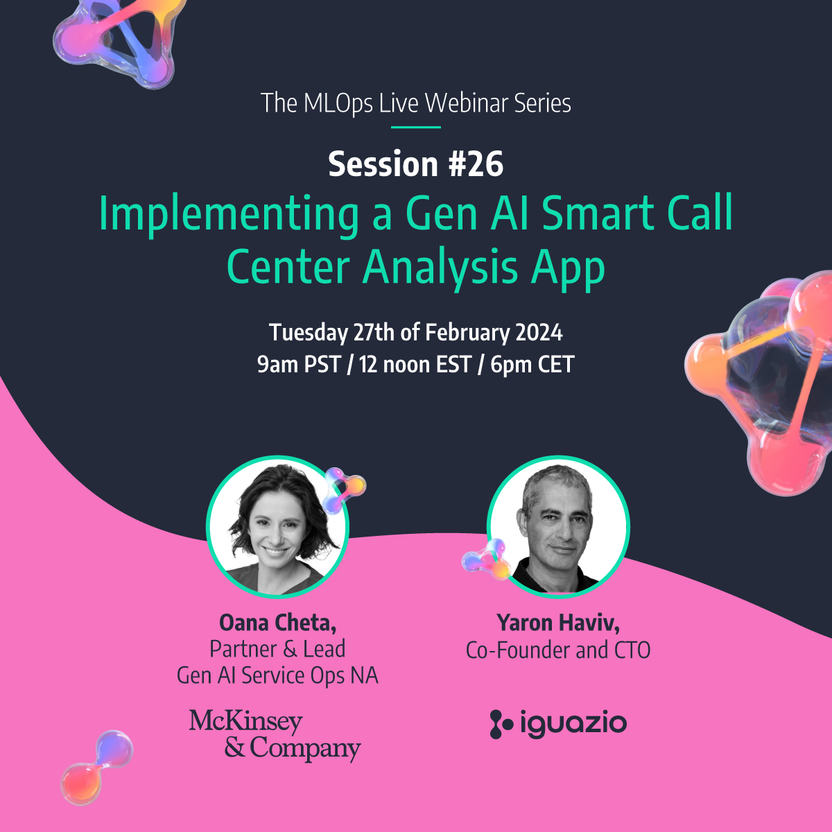 MLOps Live #26 - Implementing a Gen AI Smart Call Center Analysis App